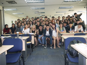 UCD BBS22 class photo with Jason Tan Lecturer